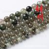 Casting Ming comercio cabello verde natural Cuentas sueltas de cristal cabello Cuentas redondas de cristal pulsera collar joyería con cuentas para pareja accesorios al por mayor