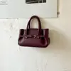 Bolso de Mano Retro con Patrón de Lichi Otoño e Invierno para Mujer 2026 Nuevo Bolso Tote de Mano de Moda Nicho Bolso Cruzado Versátil