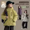 Tutu Elefantito Ropa Infantil Chaqueta de Plumas para Niñas 2026 Invierno Nueva Resistente al Frío Impermeable 90% Plumas Abrigo con Capucha