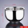 Tazón y Soporte para Crema de Afeitar Manual Antiguo para Hombre, Tazón para Espuma de Barba, Cepillo para Barba, Soporte de Acero Inoxidable