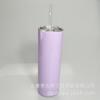 Suministro de Fábrica Original Taza Aislada de Acero Inoxidable de Doble Capa Elástica Color Degradado con Popote Taza Recta Tumbler Delgado