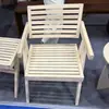Silla de comedor de madera maciza, fabricante de sillas retro de lujo ligero con respaldo, silla de madera maciza para casa de huéspedes y cafetería, silla Chandigarh