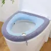 Almofada para assento de vaso sanitário, universal para todas as estações, capa de vaso sanitário portátil removível e lavável, almofada para assento de vaso sanitário doméstico atacado