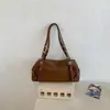 Bolsa Casual Grande Capacidade Ombro Único Axila Feminina 2026 Nova Leve Versátil para o Trabalho de Mão Bolsa Boston Bolsa Almofada
