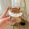 Máscara de Ojos Original de Dibujos Animados Colgante de Peluche de Oso Lindo Oso Bebé Estilo Bolsa de Frijol Muñeca Mochila para Niña Juguete