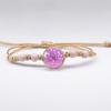 Ventas Directas de Fábrica Suministro Pulsera de Flores Secas Recuerdo Encaje Flor Real Estilo Bosque Regalo para Dama Estudiante Hecho a Mano