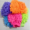 Guantes para lavar autos chenilla coral felpa para insectos engrosado trapo para autos guantes de limpieza para autos de doble cara herramientas de limpieza para lavado de autos