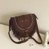 2026 Nuevo Bolso Cruzado Bohemio con Borlas, Bolso Silla Estilo Vaquero Occidental Étnico Vintage, Bolso de Hombro, Bolso de Axila