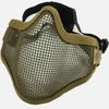 Máscara de alambre de acero de generación V1, equipo de ventilador militar de doble correa para exteriores, autodefensa, ciclismo, media cara, protección bucal de alambre de acero, máscara de media cara