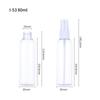 Frasco Atomizador de 30ml 50ml Niebla Fina Plástico PET Frasco de Perfume Maquillaje Viaje Alcohol Frasco Atomizador Pequeño