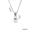 Transfronterizo Globo Caliente Latón Brillante Burbuja Lindo Gordito 26 Inglés Plata Letra Colgante Collar Mujeres