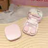Estojo de Lentes de Contato Minimalista na Cor Macaron, Portátil e Compacto, Estilo Coreano, Acessório Companheiro de Alto Valor Estético