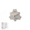 Caja de madera retro china de bronce con esquinas de hierro protegidas, bolsa de esquina de hierro en cuatro lados, caja de regalo, caja de vino, borde