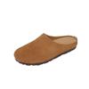 Zapatillas Birkken Súper Suaves para Bloguero Perezoso Ropa de Abrigo Piel de Vaca Escarchada Otoño 2024 Cómodos Zapatos Casuales Planos de Cuero