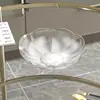Prato de Frutas para Pet Estilo Luxo Leve com Alto Valor Estético, Prato de Doces Estilo Ins para Mesa de Centro de Sala de Estar, Prato de Lanches, Prato Drenador de Frutas em Formato de Flor