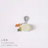 Accesorios para Pulsera Colgante de Jade DIY Cerradura de Semilla de Loto Accesorios Colgante de Frijol de Jade de Raíz de Loto