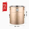 Recipiente de Chá Estanhado de Aço Inoxidável, Grande Capacidade, Espessado, Selado, à Prova de Umidade, Recipiente de Armazenamento de Arroz, Lixeira de Coleta à Prova de Insetos