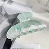 Presilha de Cabelo Acrílica Transfronteiriça para Mulheres, Presilha de Cabelo Versátil Estilo Coreano, Cor Gelatina, Sensação de Alto Padrão, Presilha de Tubarão para Penteado, Grande Cor Gelatina