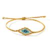 Nuevo Pulsera de Ojo Maligno Tejida a Mano con Cuerda Multicolor Ajustable, Moderna y Versátil, Popular en Europa y América