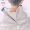 Capa de corte de cabelo tamanho médio para adultos Tecido para cabeleireiro Roupas de barbeiro Roupas para colorir cabelo Tridimensional Respirável Tecido para cabeleireiro 60cm dobrável