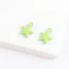 Pendente Estrela de Cinco Pontas Colorido Fresco e Fofo Liga Metálica Acessórios para Montagem de Brincos Broche Corrente de Celular