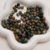 Cuentas de piedra natural estilo antiguo, cuentas Dun Dun dispersas, cuentas de cubo de piedra hechas a mano, collar, pulsera, accesorios de joyería
