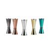 Aço inoxidável curling copo de medição de cabeça dupla copo de medição de vinho com linha de escala copo de medição cocktail copo de medição ponto atacado