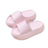 Pantuflas de Tacón Alto para Mujer, Estilo Sencillo, Color Sólido, Antideslizantes, Versátiles para la Playa y el Hogar, Modernas y de Alta Gama