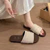 Sandalias Birkenstock estilo francés para mujer, para uso exterior en verano, estilo vintage, adecuadas para combinar con faldas, 2026 muy populares, nuevas sandalias planas de playa