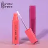 Tubo Cuadrado para Brillo de Labios 3g Tubo Empaque de Belleza Coreana Cabezal de Pincel Pequeño Tubo para Brillo de Labios Textura Brillante Cosméticos de Belleza Empaque