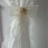 Cortina de Renda com Laço de Camélia Tridimensional Estilo Francês, Prendedor Decorativo de Fita para Sala de Casamento, Quarto, Sala de Estar
