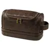 Etsy Venda Quente Transfronteiriça Seco e Molhado Separação Camada Dupla Impermeável PU Masculino Necessaire de Viagem Portátil Bolsa de Armazenamento para Cosméticos