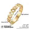 Pulseira de Aço Titânio Feminina Dourada Estilo Trançado Toque de Luxo Leve Estilo de Luxo Leve Moda Europeia Americana Pulseira de Banda Larga Não Desbota Transfronteiriço