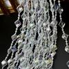 Acrílico grânulo de grânulo cortina cortina casamento estrada chumbo corda de cristal cena de casamento palco decoração teto diy porta cortina divisória