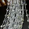 Nova cortina de grânulo de cristal acrílico conectada cadeia de grânulos de casamento guia de estrada layout de palco decoração da árvore de Natal adereços octogonais