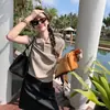 Tienda Insignia Shanghai Dan Nong/Camiseta de Manga Corta con Cuello Polo Lao Qian Feng para Mujer, Verano, Petite, Gama Alta, Cuello Solapa Simple