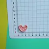 Accesorios de resina con lazo rosa en forma de corazón, pegamento en crema para fundas de teléfono, materiales para horquillas, materiales para parches de zapatos tipo zueco.