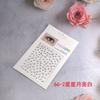 Adesivo de rosto colorido AB, adesivo de joias, maquiagem facial, adesivo de rosto, decoração, olho, rosto, adesivo de gema, maquiagem para olhos, broca brilhante, lágrimas, broca