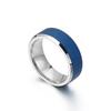 Anillo de moda simple de acero inoxidable Anillo de pulsera creativo y dominante para hombre europeo y americano acero de titanio anillo de arena dorada