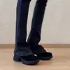 Mocasines retro súper suaves 2026 para mujer, punta redonda, tacones altos de cordones, plataforma impermeable, suela gruesa, zapatos casuales cómodos