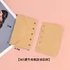 Sobre de Papel Especial Vintage Color Sólido M5 para Hojas Sueltas Bolsa de Almacenamiento para Notas Tarjetas Pequeñas Núcleo de Hojas Sueltas de 5 Agujeros