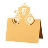 Recepção de Casamento Cartão de Linda Princesa Cartão de Lugar Casamento Corte a Laser Cartão de Nome Carro de Casamento Mesa de Assinaturas de Casamento