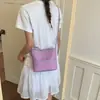 Bolso de Hombro Único con Cadena de Diamantes Tejida para Mujer 2026 Nuevo Moda Elegante Bolso de Mano Versátil Cubo Pequeño Cuadrado