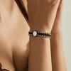 Europa y Estados Unidos nuevo acero inoxidable cuentas del Santo Padre tejido a mano ajustable cuerda de mano joyería al por mayor transfronteriza exclusiva