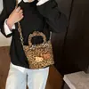 Moda Transfronteriza Estampado de Leopardo Bolso de Mano para Niña Dibujo Animado Lindo Hello Kitty Bolso de Hombro Nuevo Ligero Versátil Bolso Cruzado