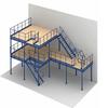 Fabricante de Dongguan Armazém Industrial Prateleiras Pesadas Estrutura de Aço Metálico Divisória Multicamadas Plataforma Mezanino Rack de Armazenamento Expresso
