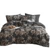 Nuevo Conjunto de Cuatro Piezas Jacquard Teñido Doble de Algodón Primavera y Verano Funda de Edredón Floral Vintage Ropa de Cama para Dormir sin Ropa