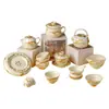 Conjunto de Xícaras de Chá Gato Laranja da Sorte com Esmalte Bege de Fábrica, Xícara Mestra de Cerâmica, Conjunto de Chá Kung Fu, Gaiwan, Xícara de Degustação, Xícara de Chá