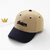 Boné de beisebol infantil INS, novo modelo de outono, chapéu de sol com letra bordada, boné casual versátil de bico de pato para meninos em estilo japonês e coreano