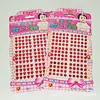 120 pegatinas de punto rojo para orejas, pegatinas faciales, lunar de belleza, pegatinas de cristal de amor, pegatinas de recompensa para preescolar